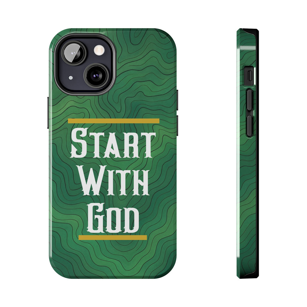 Start with God - Phone Case