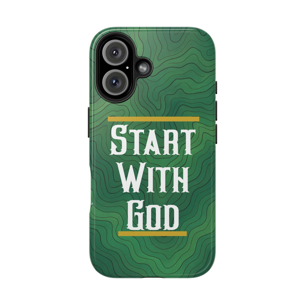 Start with God - Phone Case