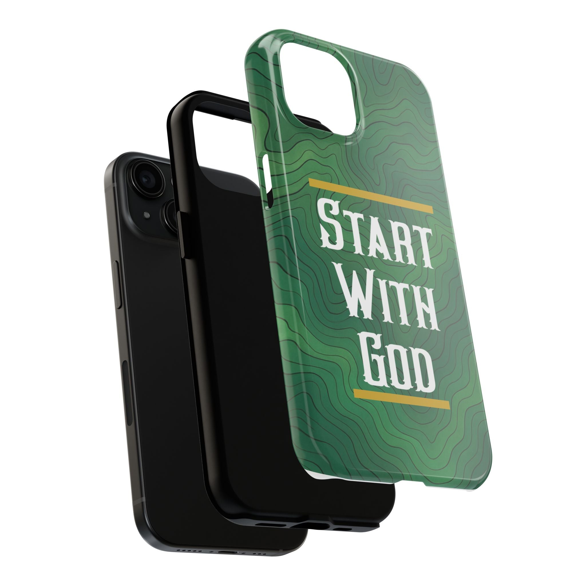 Start with God - Phone Case