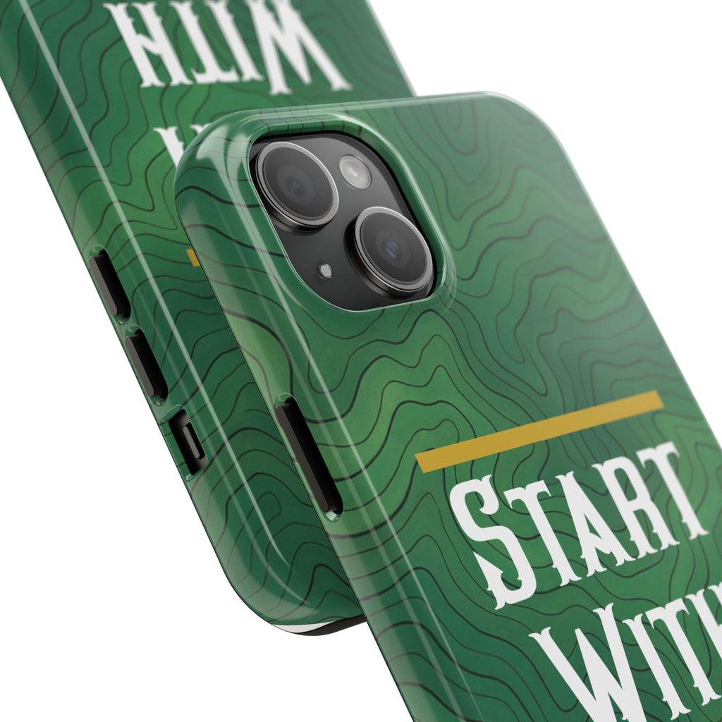 Start with God - Phone Case