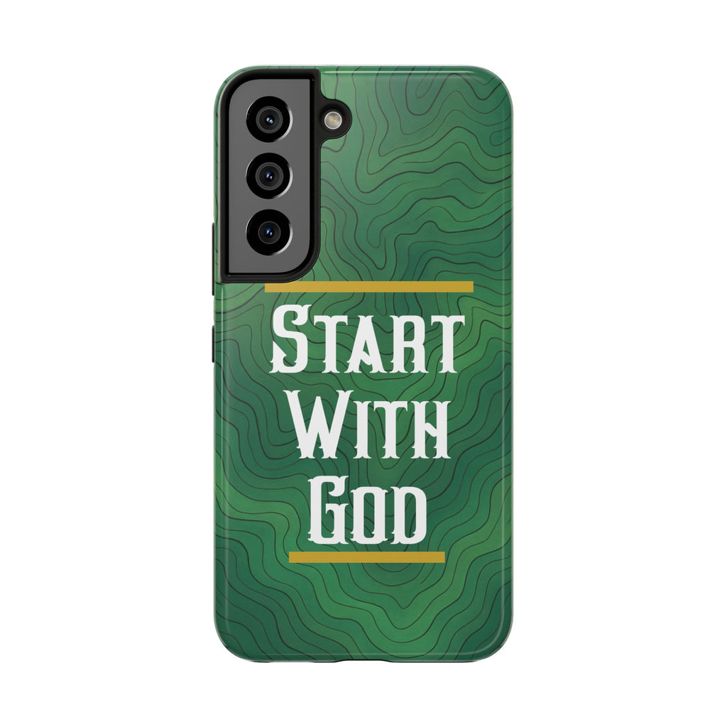 Start with God - Phone Case