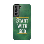 Start with God - Phone Case