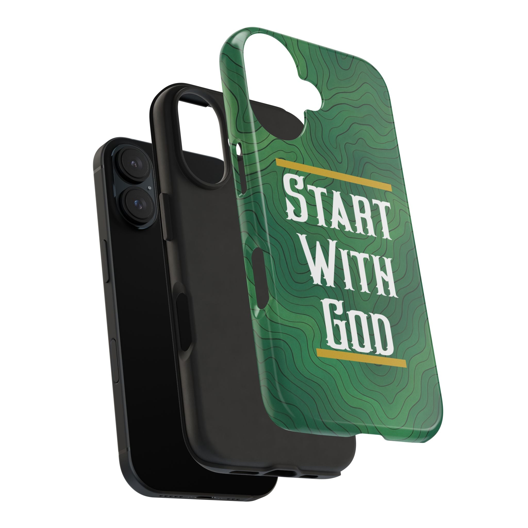 Start with God - Phone Case