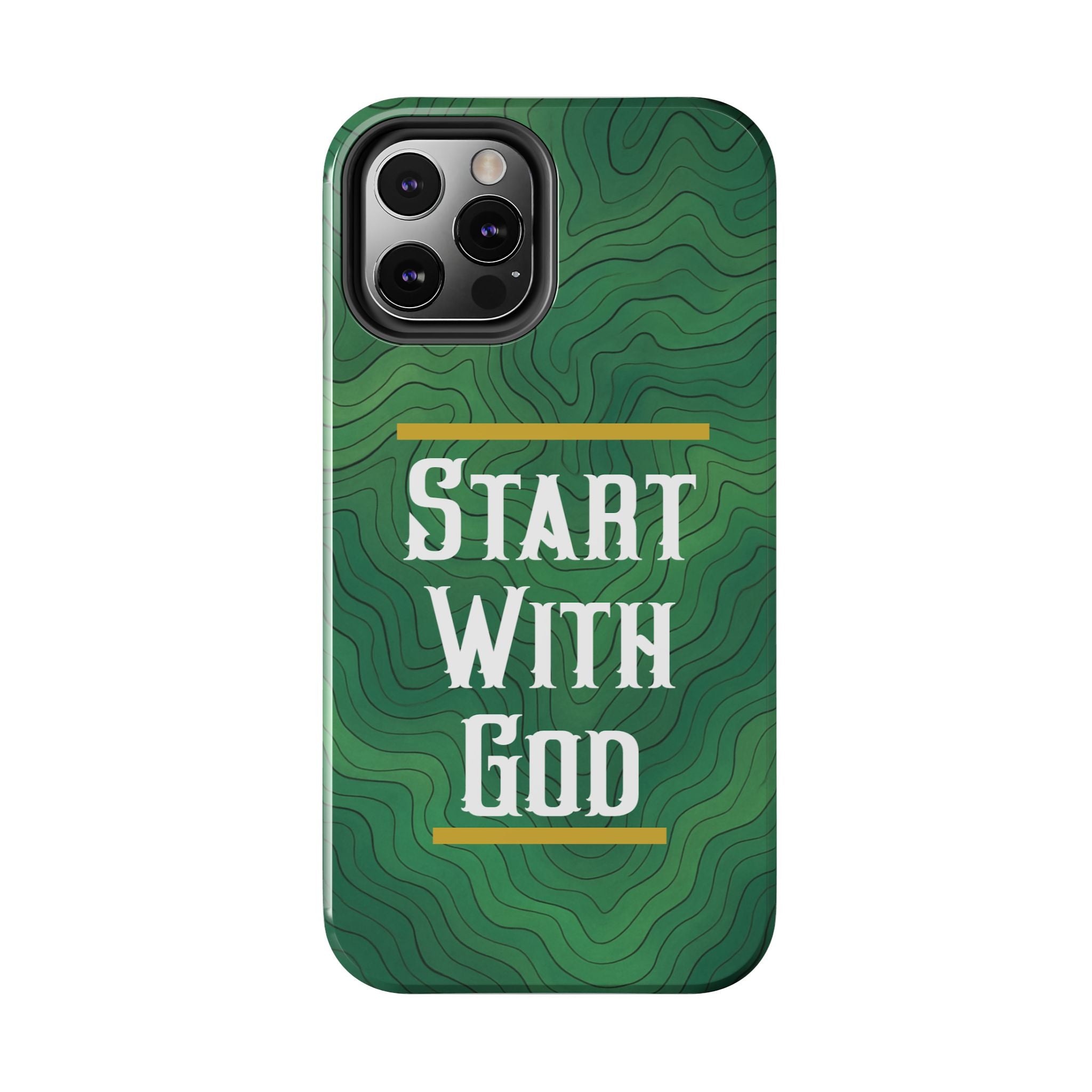 Start with God - Phone Case