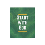 Start with God Metal Art Sign