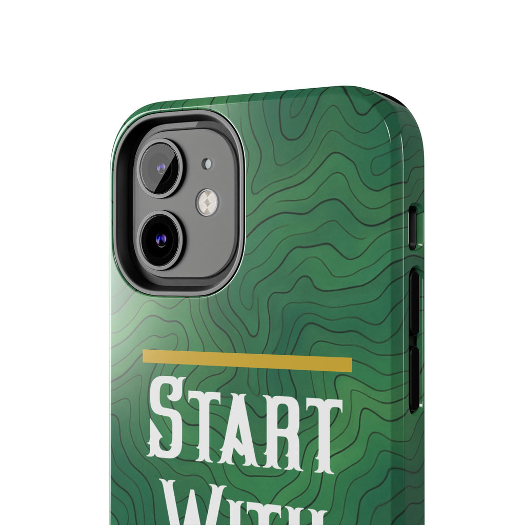 Start with God - Phone Case