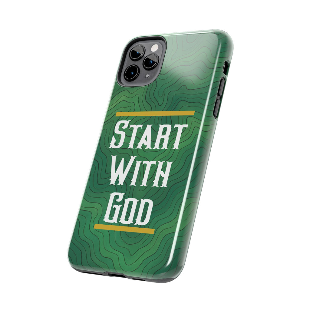 Start with God - Phone Case