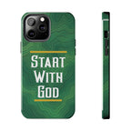 Start with God - Phone Case