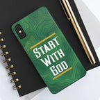 Start with God - Phone Case