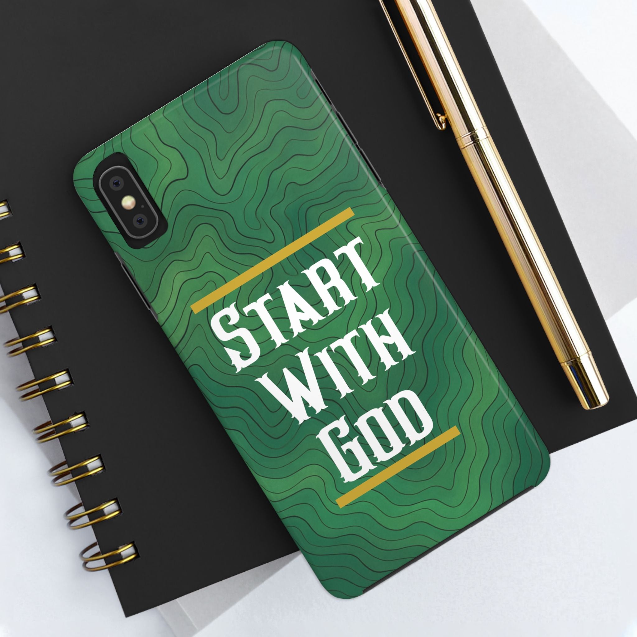 Start with God - Phone Case
