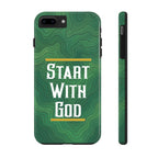 Start with God - Phone Case