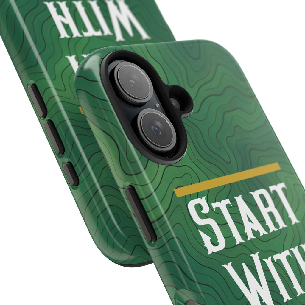 Start with God - Phone Case