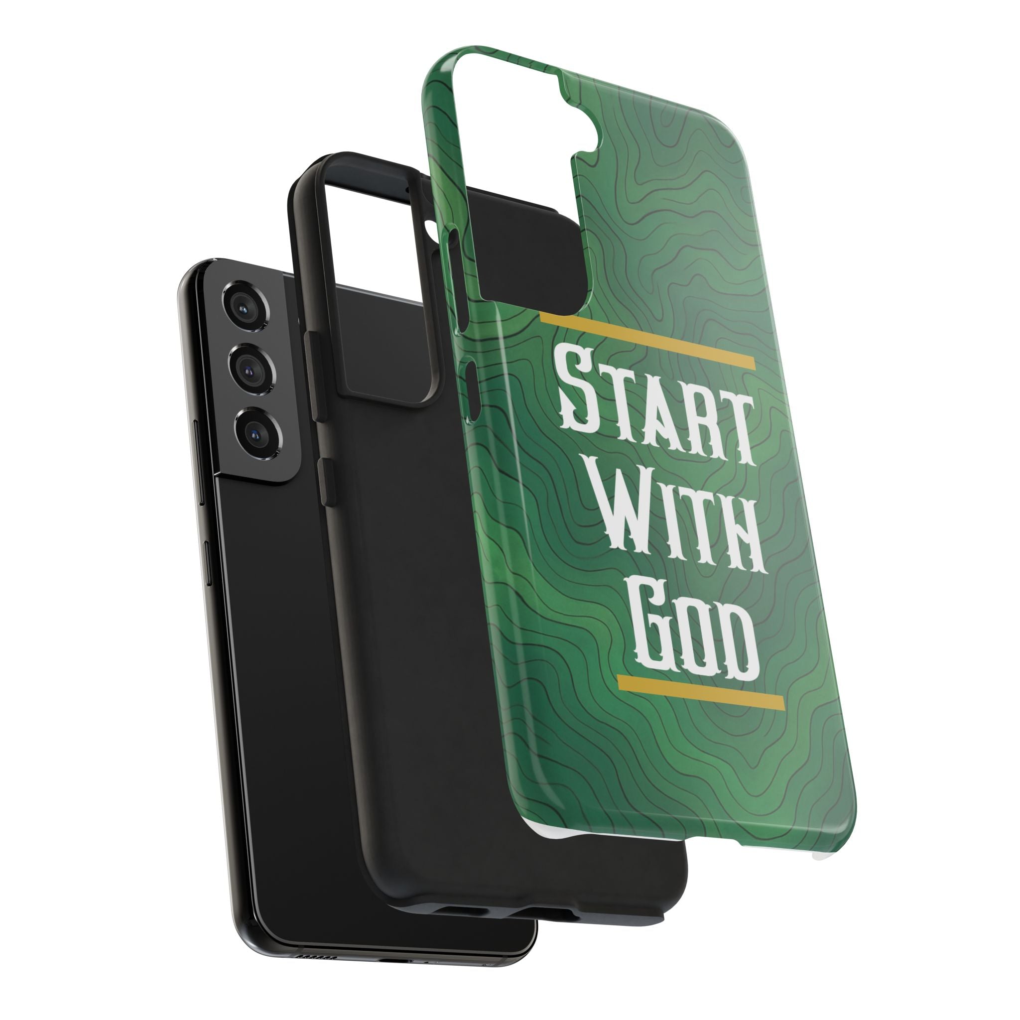 Start with God - Phone Case