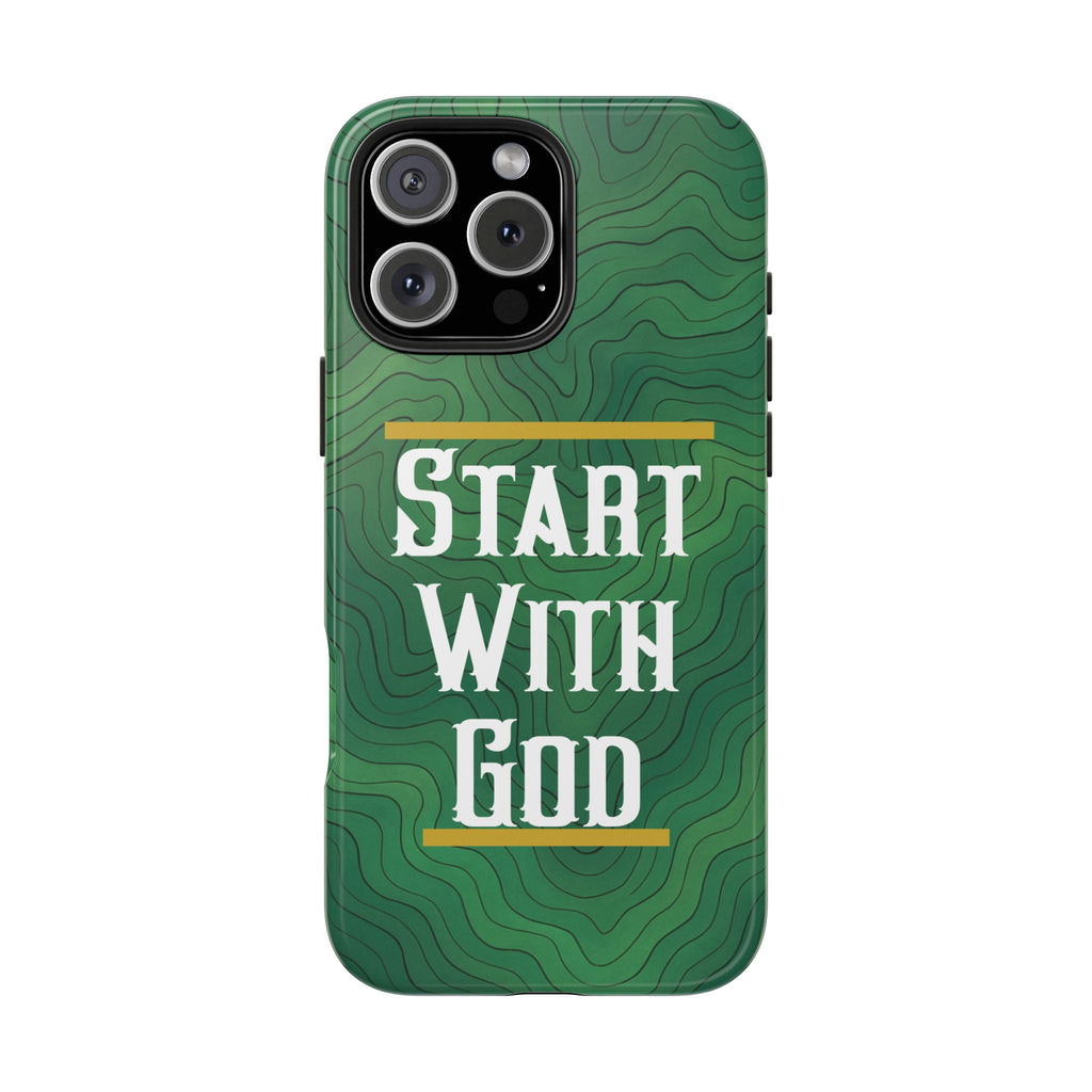 Start with God - Phone Case