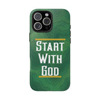 Start with God - Phone Case