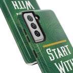 Start with God - Phone Case