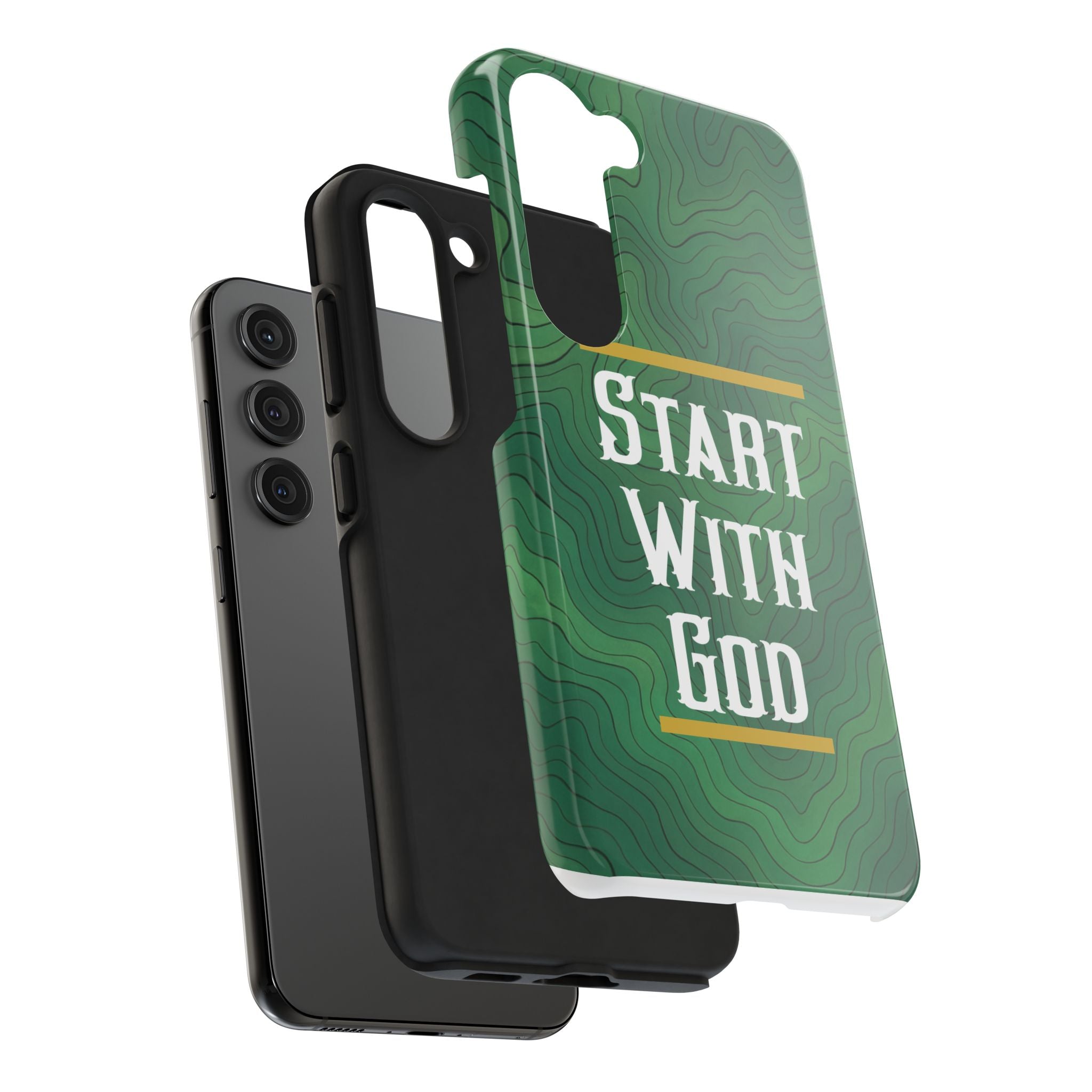 Start with God - Phone Case