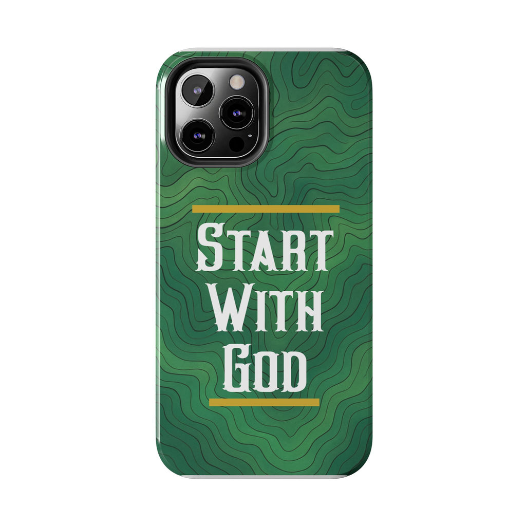 Start with God - Phone Case