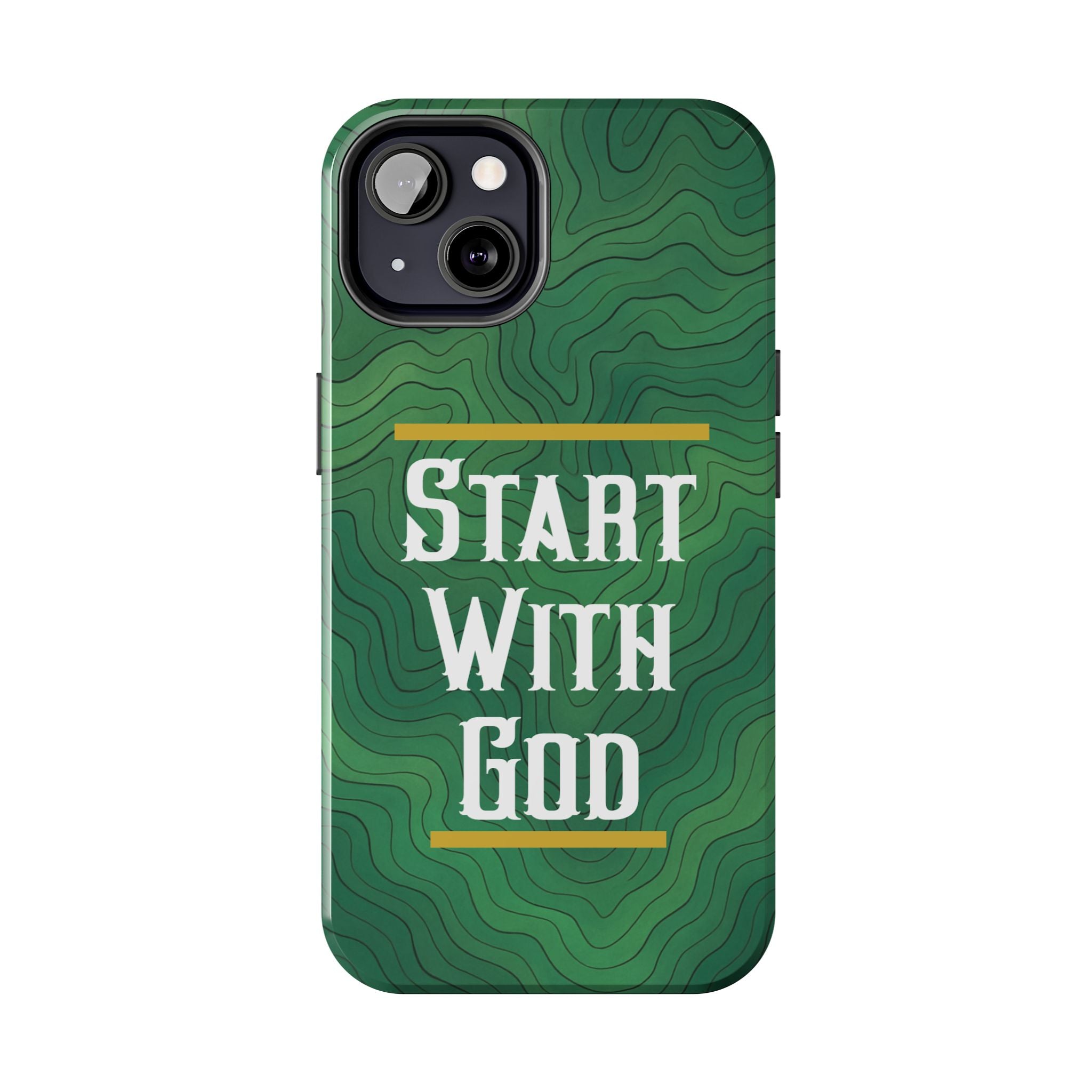 Start with God - Phone Case