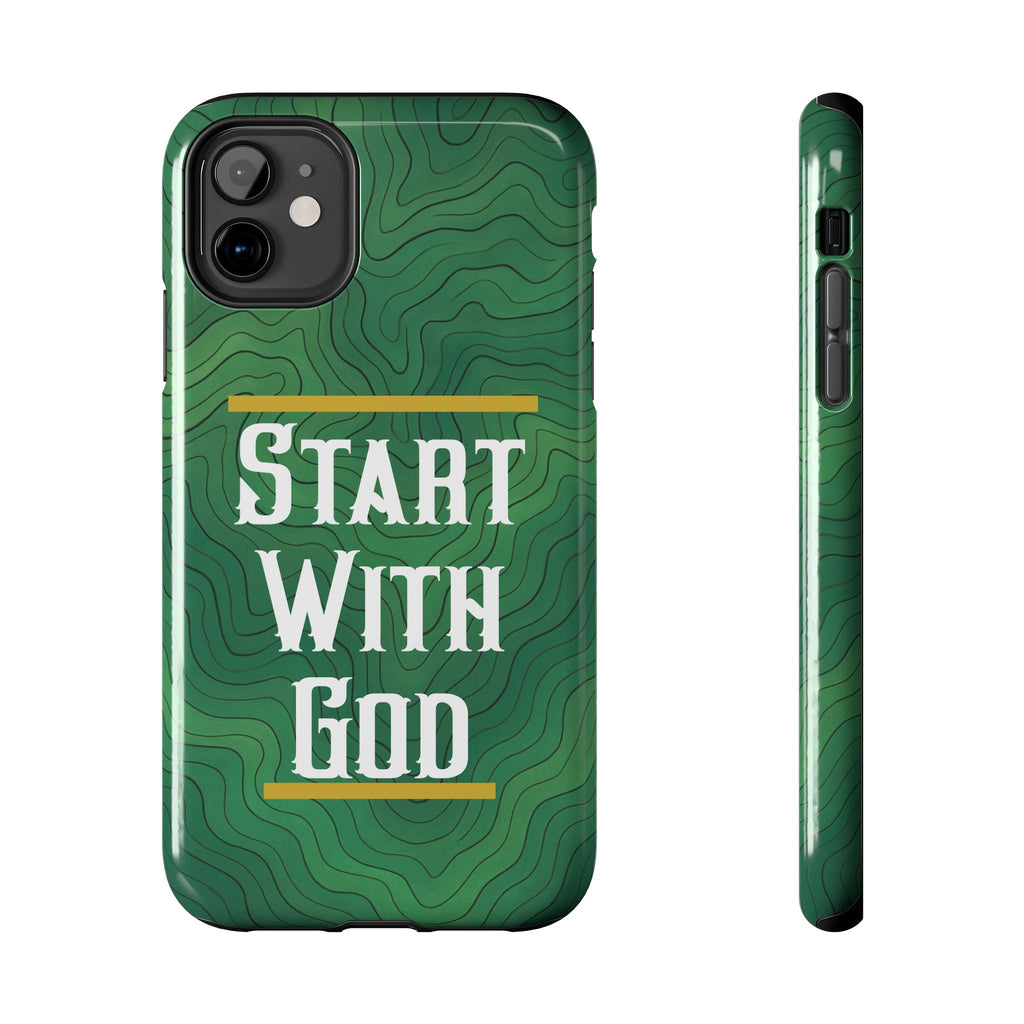 Start with God - Phone Case