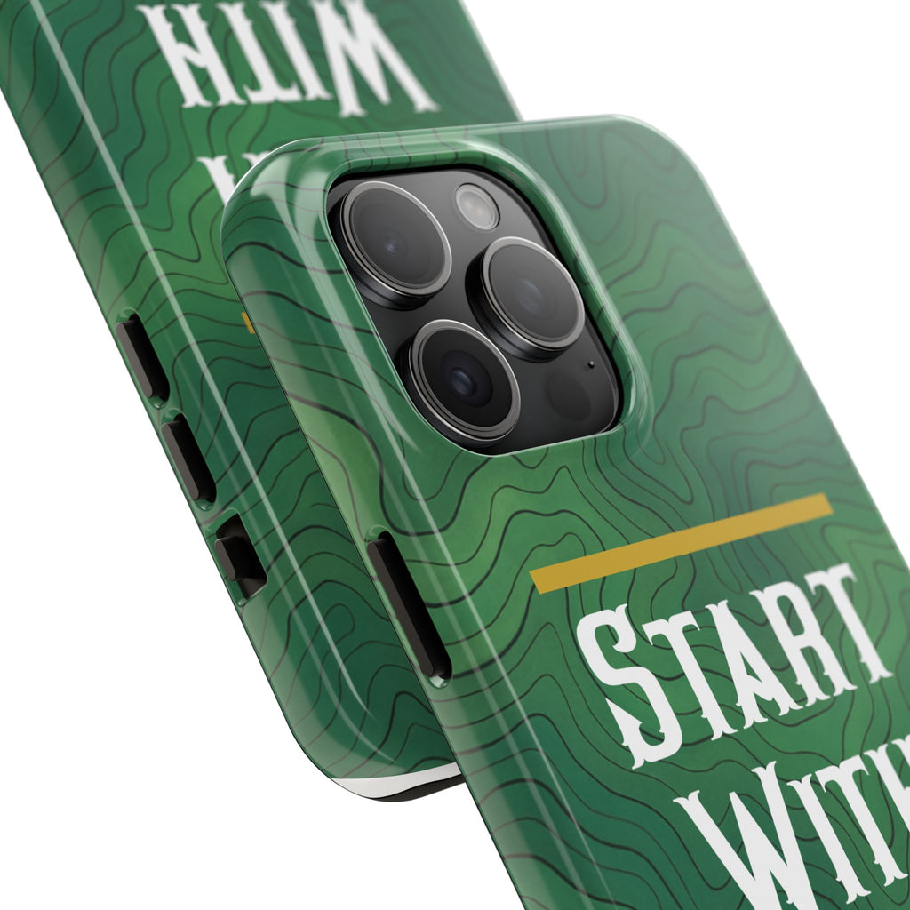 Start with God - Phone Case