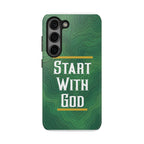 Start with God - Phone Case