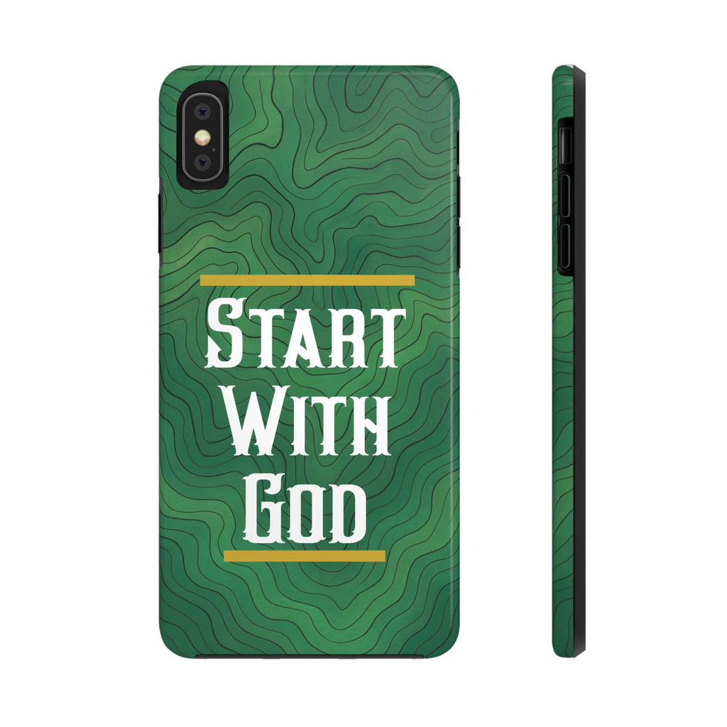 Start with God - Phone Case