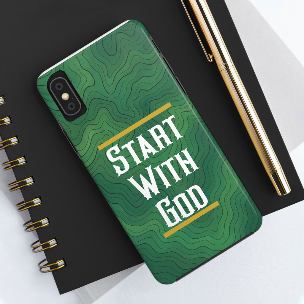 Start with God - Phone Case