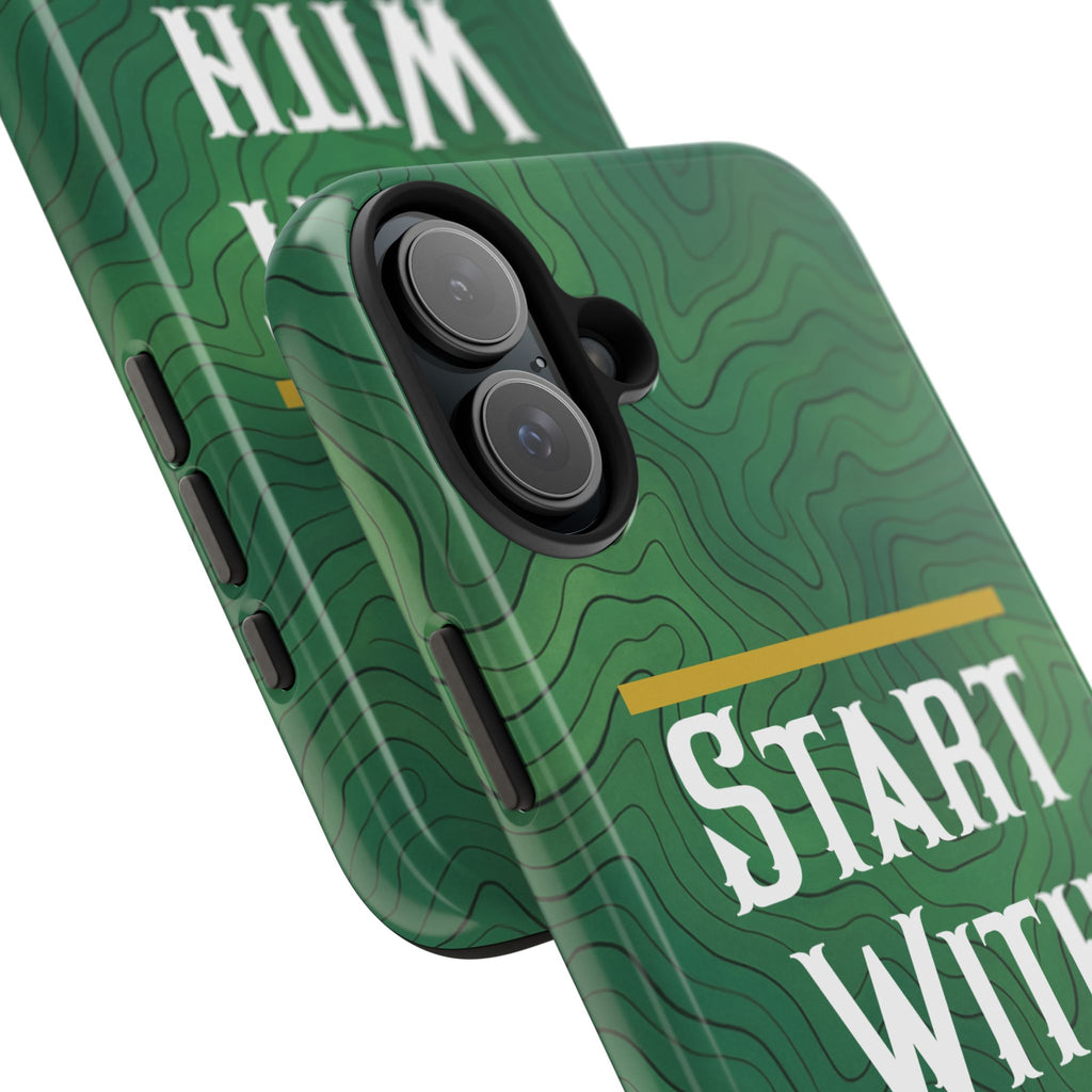 Start with God - Phone Case
