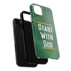 Start with God - Phone Case