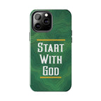 Start with God - Phone Case