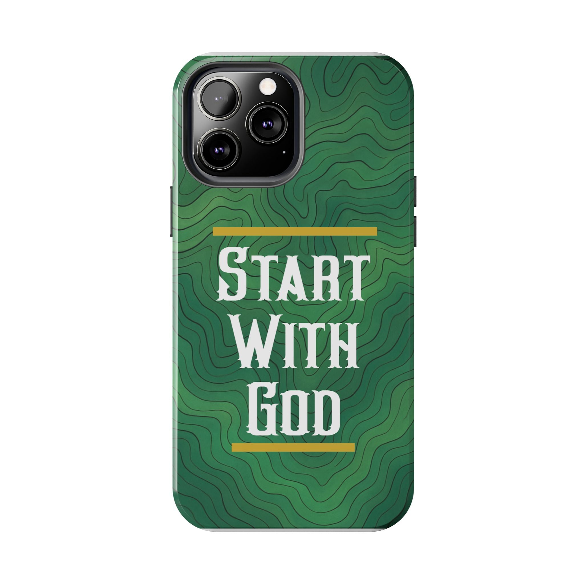 Start with God - Phone Case