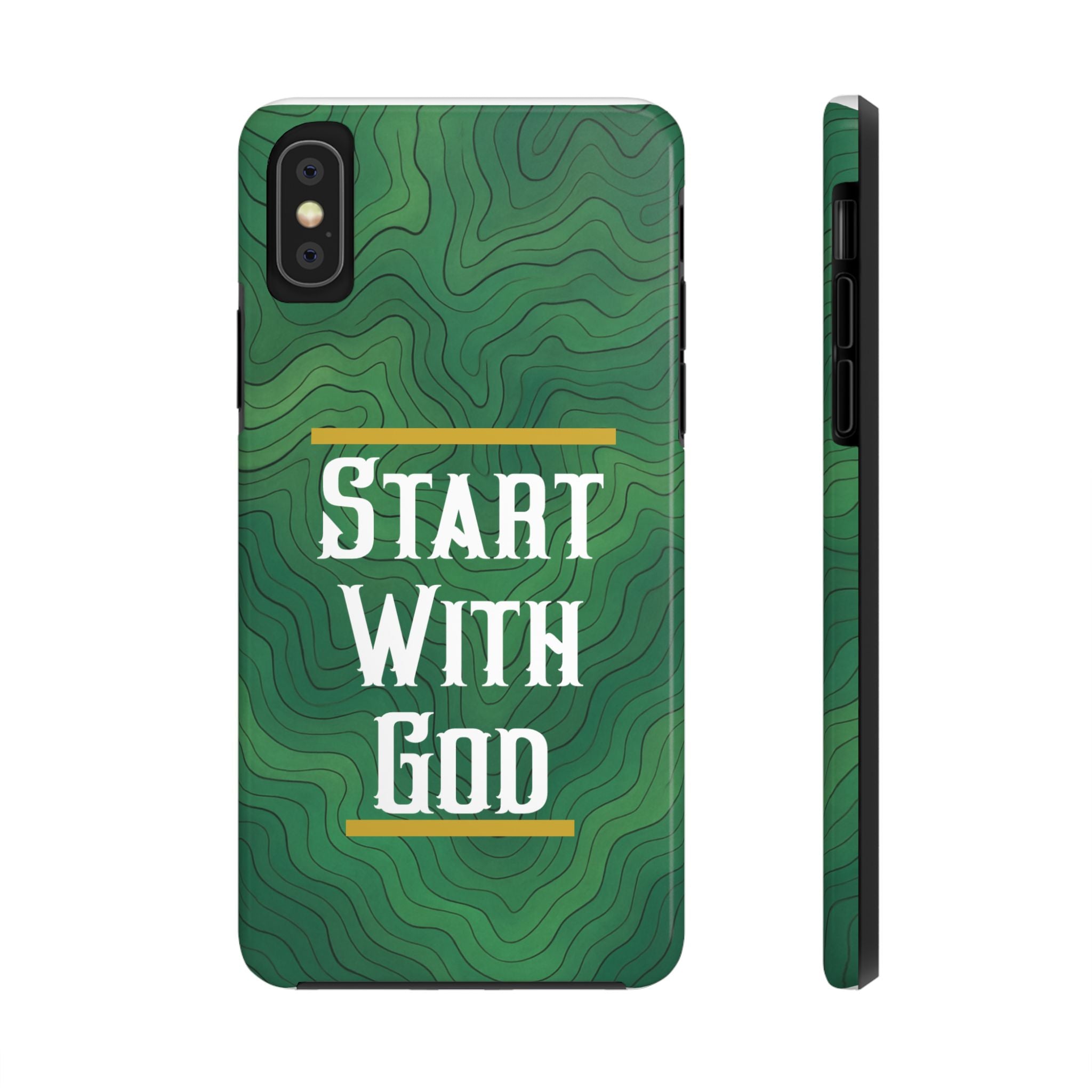 Start with God - Phone Case