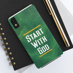 Start with God - Phone Case