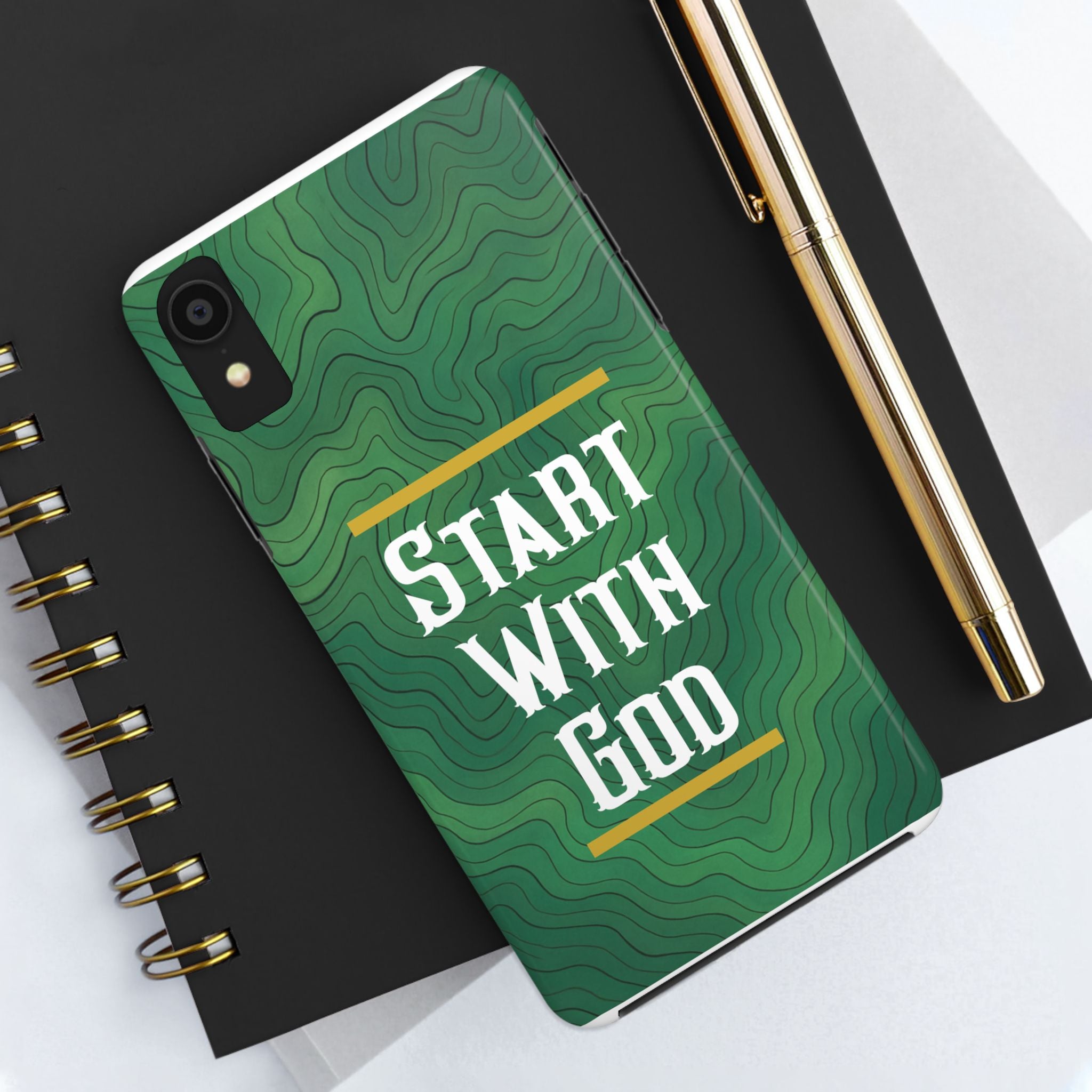 Start with God - Phone Case