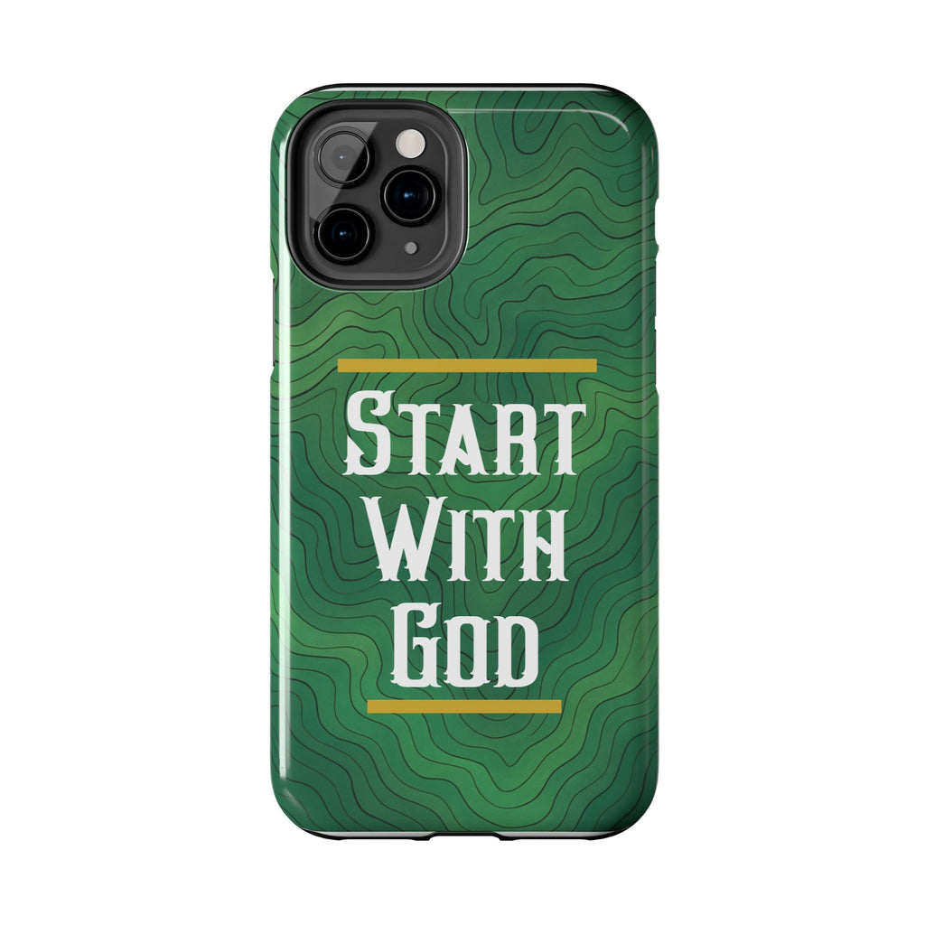 Start with God - Phone Case