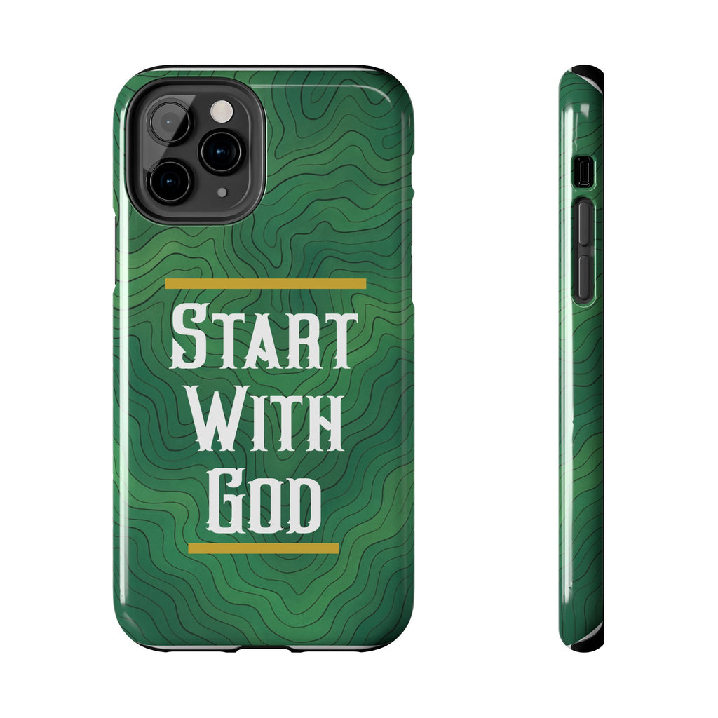 Start with God - Phone Case