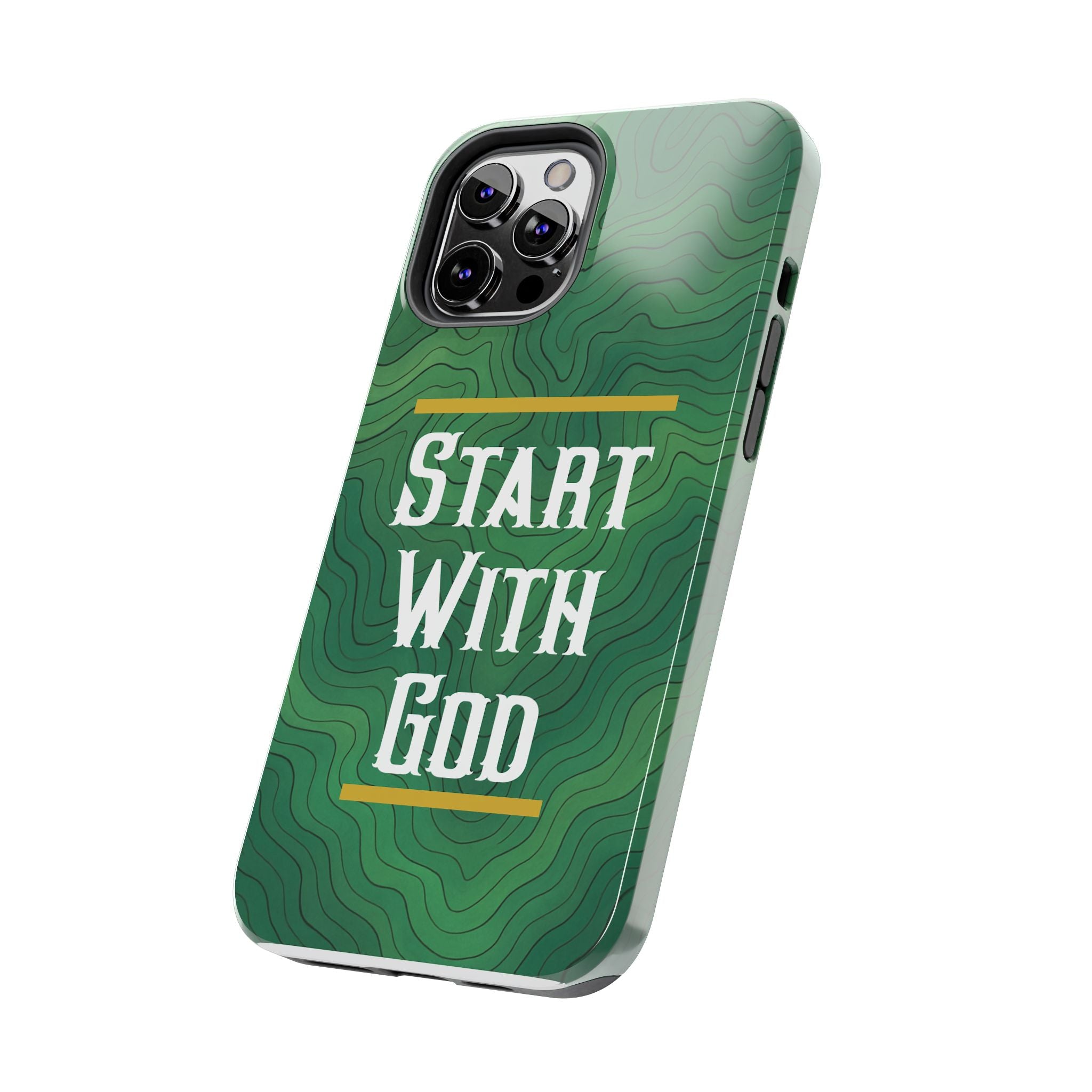 Start with God - Phone Case