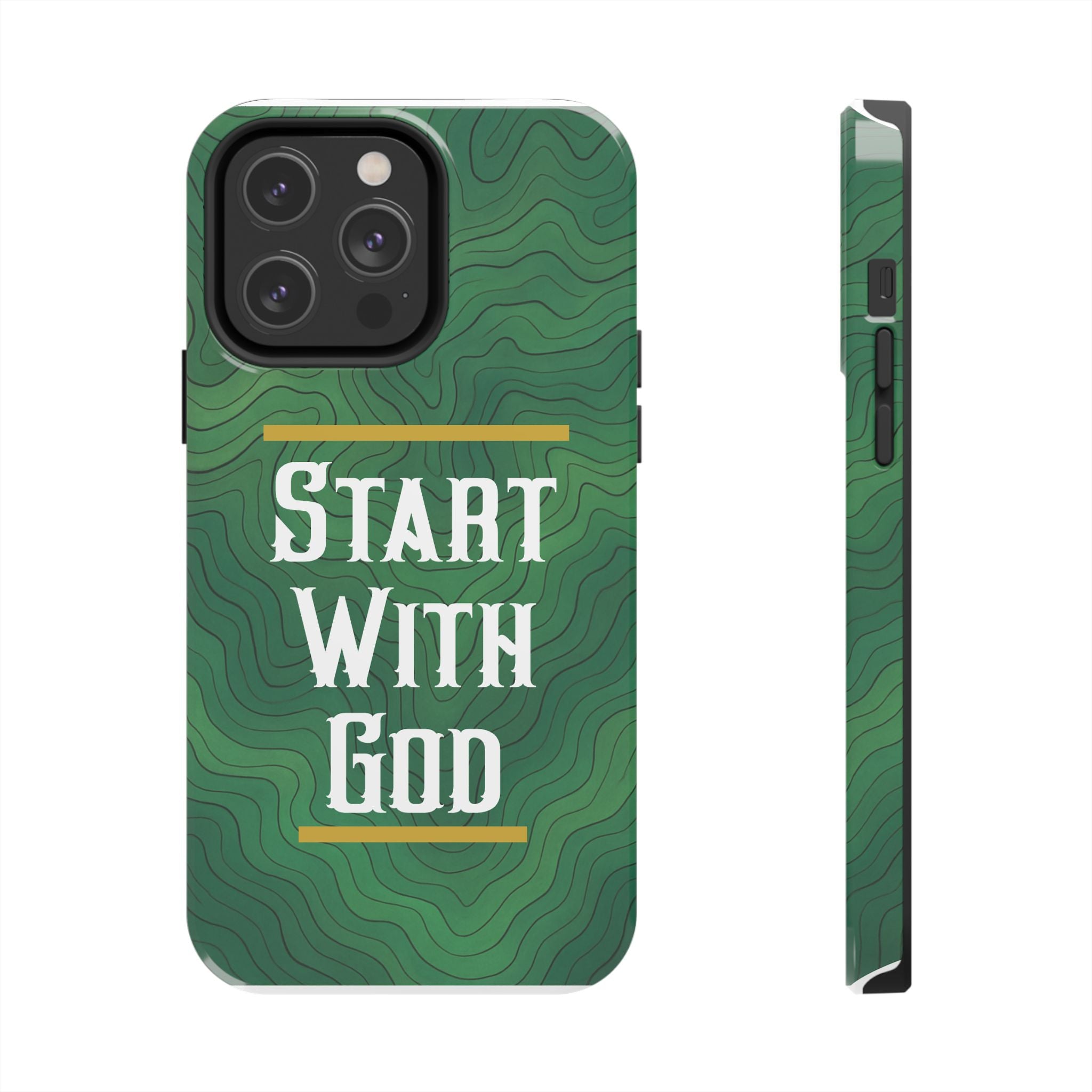 Start with God - Phone Case