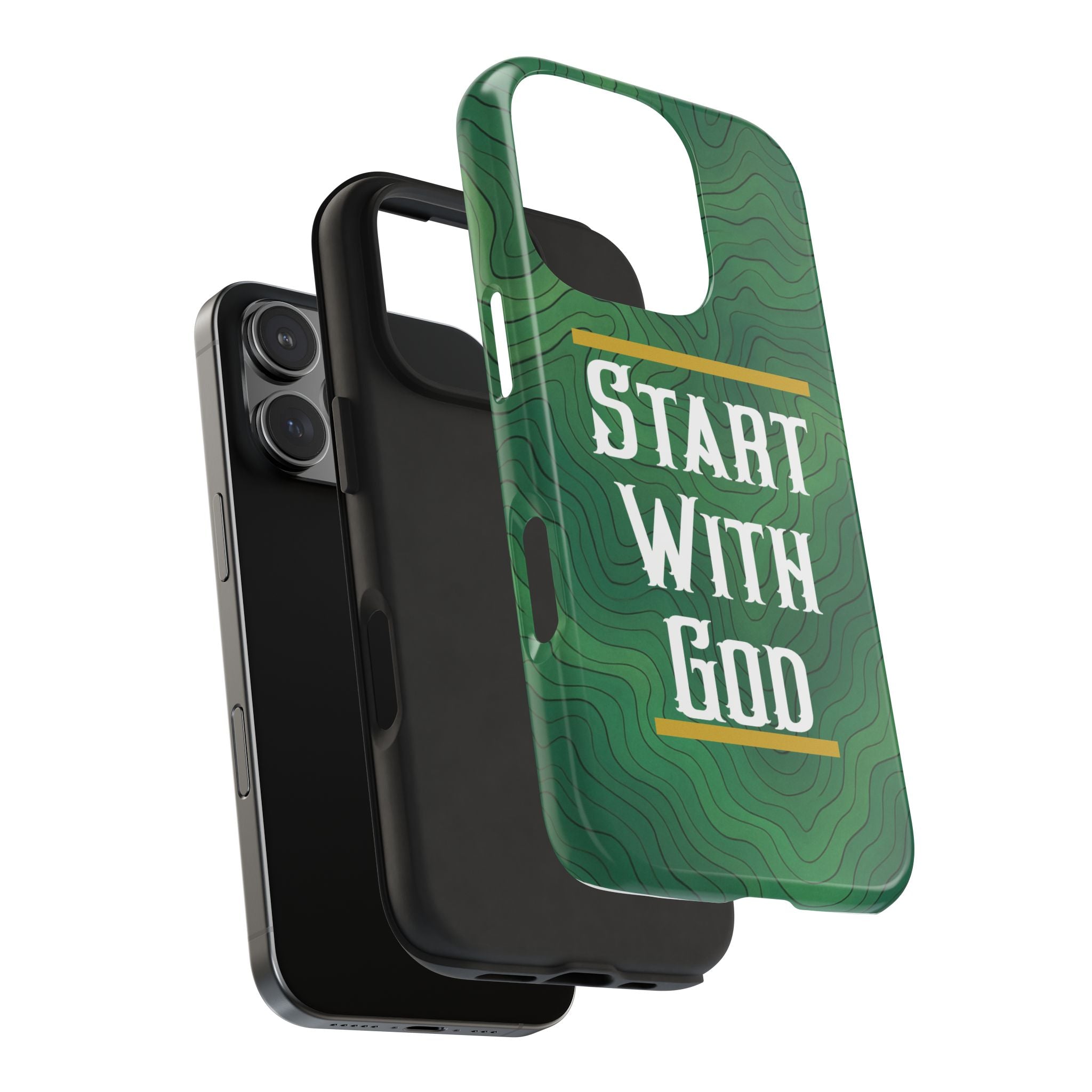 Start with God - Phone Case