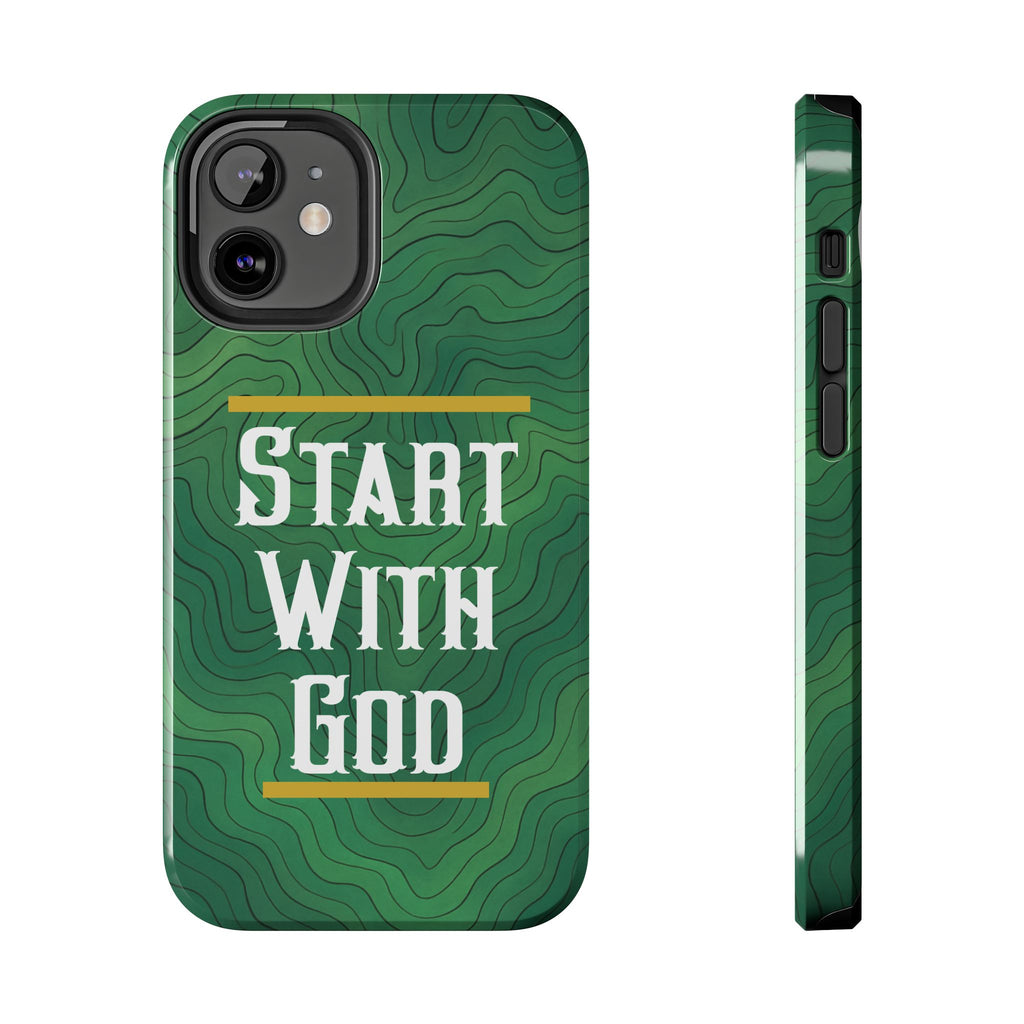 Start with God - Phone Case