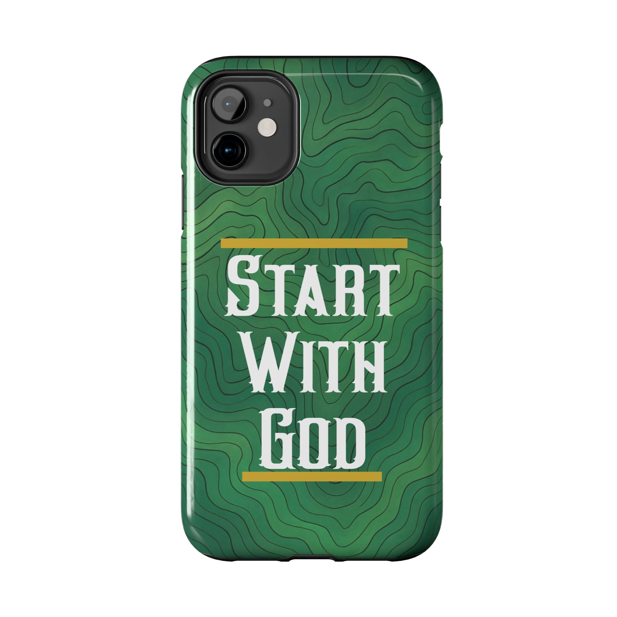 Start with God - Phone Case