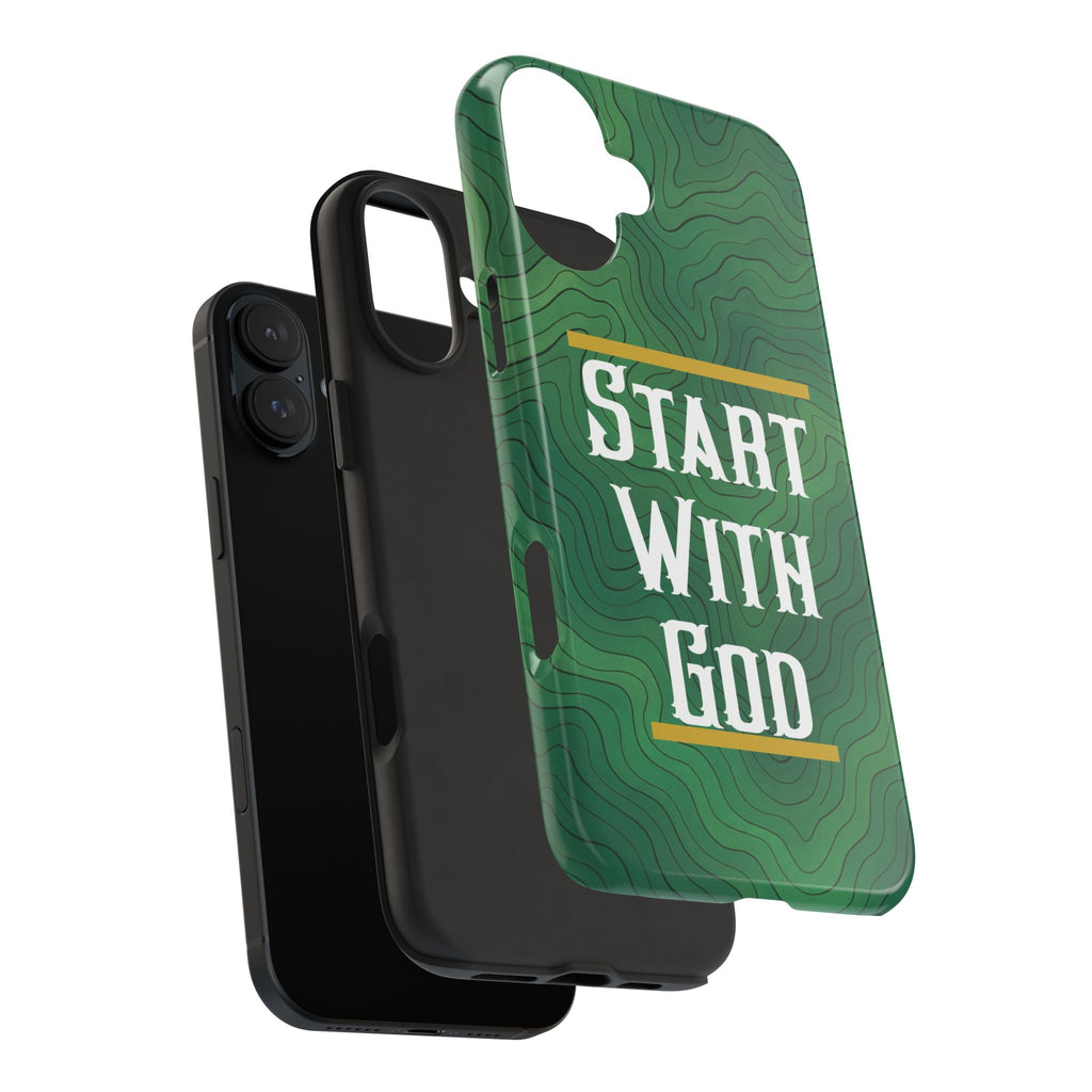Start with God - Phone Case