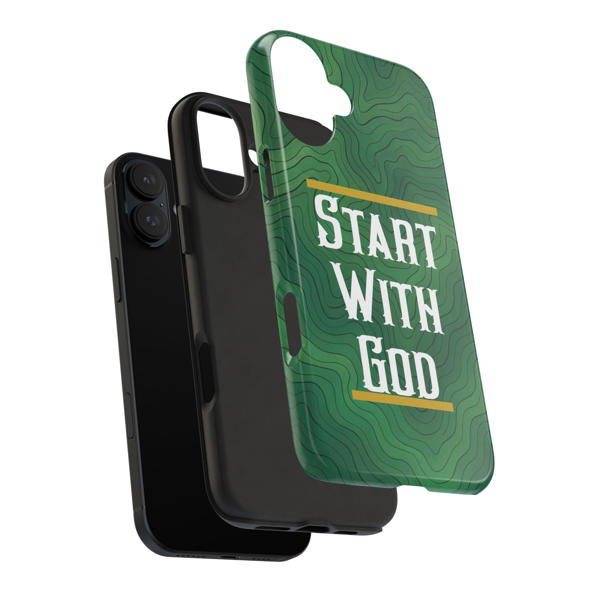 Start with God - Phone Case