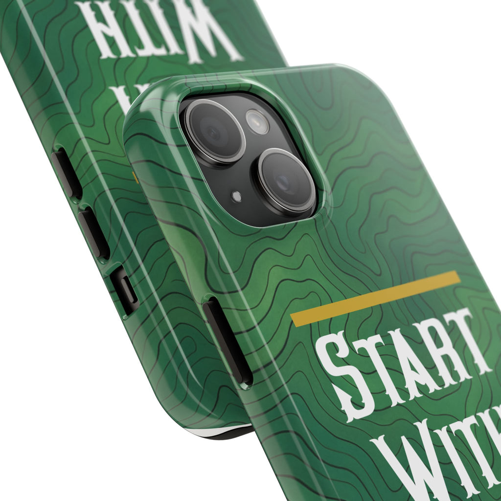 Start with God - Phone Case
