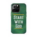 Start with God - Phone Case