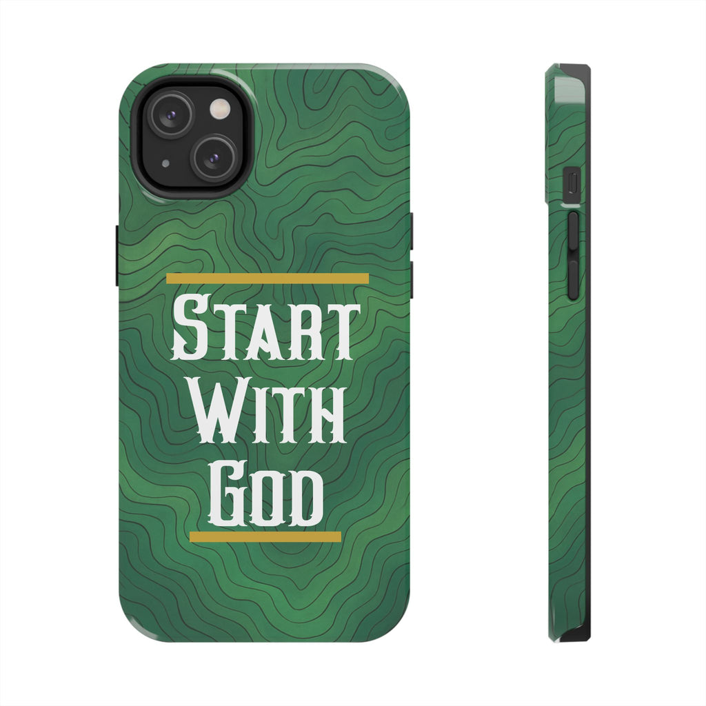 Start with God - Phone Case