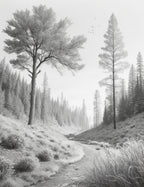 Monochromatic Ink Nature Collection