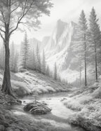 Monochromatic Ink Nature Collection